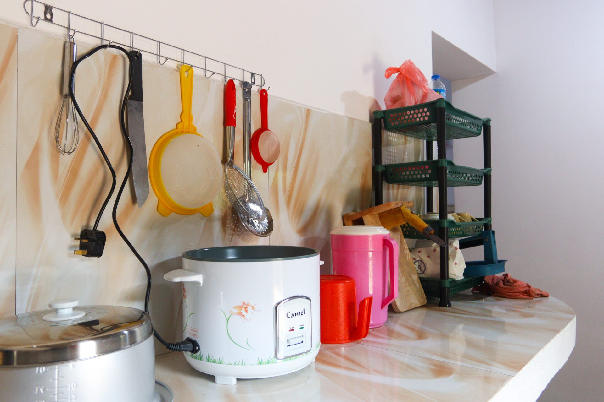Pantry and prep counter