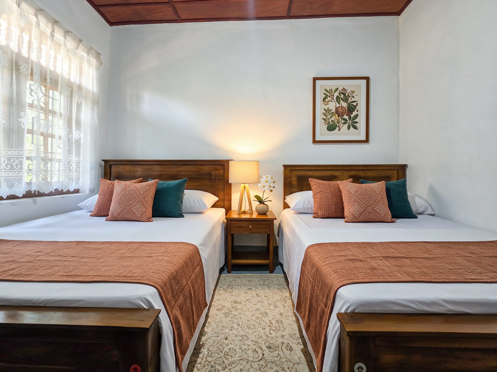 The Family Room, two double beds